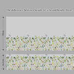 Window Film Roll, Botanical Flower Pattern, Frosted Privacy Film