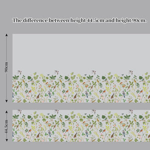 Window Film Roll, Botanical Flower Pattern, Frosted Privacy Film