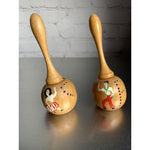 Vintage Wood Moroccan Salt & Pepper Shakers