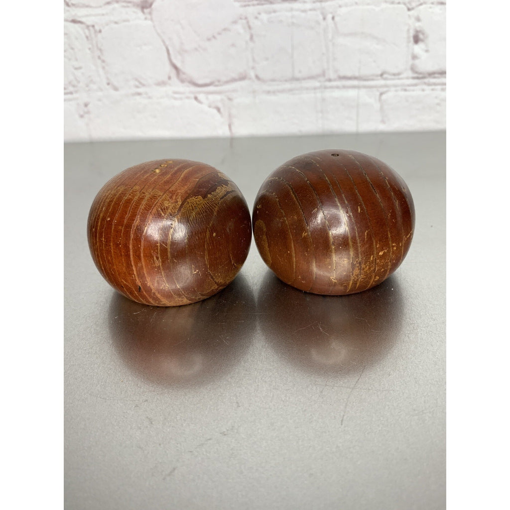Vintage California Redwood Wood Salt & Pepper Shakers