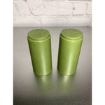 Vintage MCM Olive Green Plastic Salt & Pepper Shakers Retro