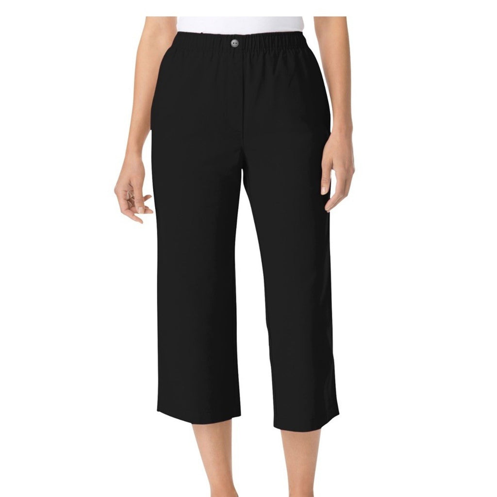 Woman Within Women's Plus Size 32W Denim Capri Black -New