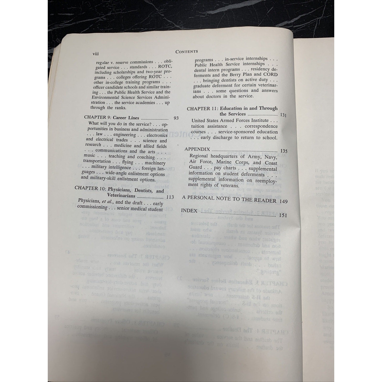 The Student's Guide To Military Service By Michael Hardwood 1968-1969 Edition