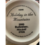 Vintage Budweiser Anheuser-Busch Holiday in the Mountains Holiday Stein 2000