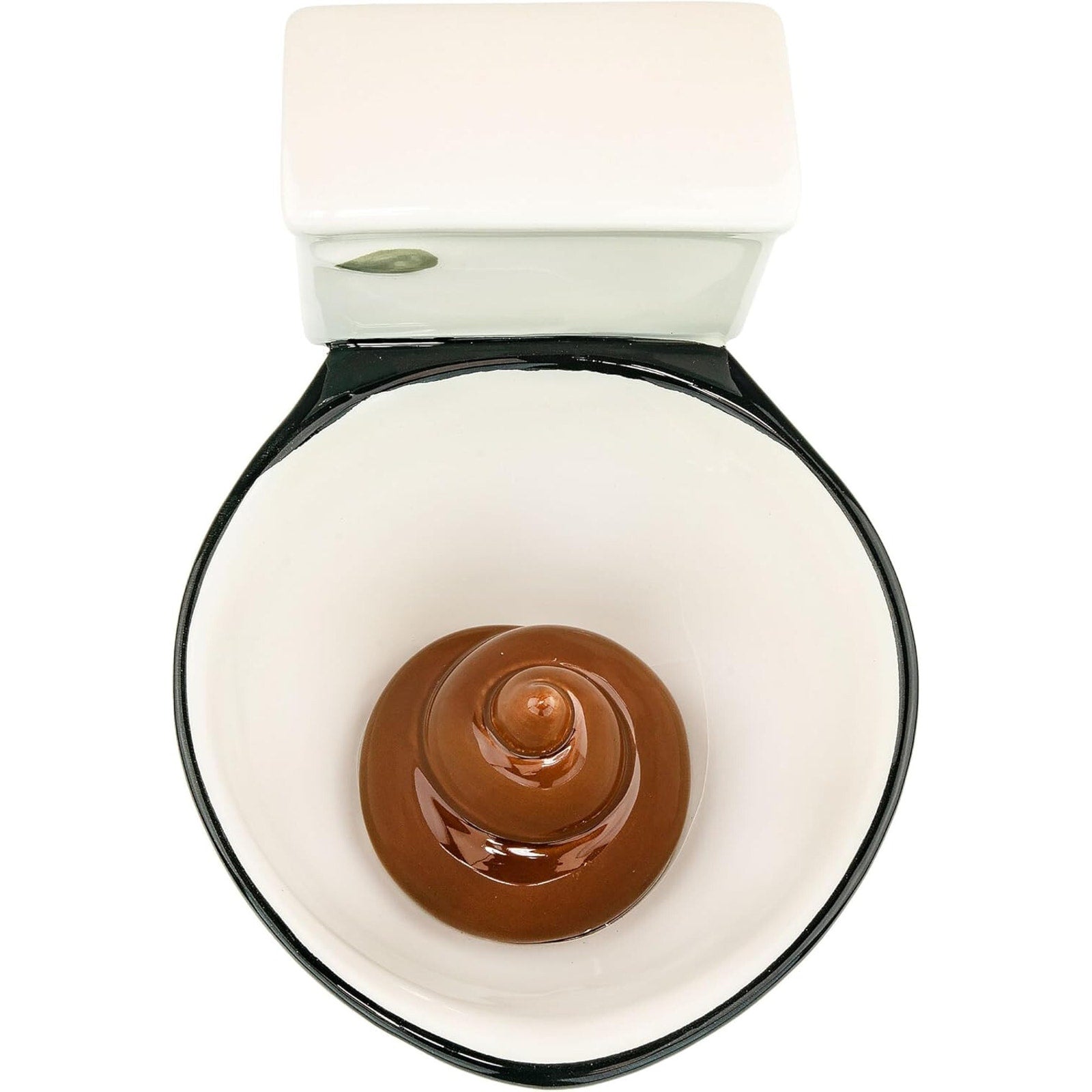 Ceramic Toilet Coffee Mug - Now With Hidden Poop 11-Ounces, Novelty White