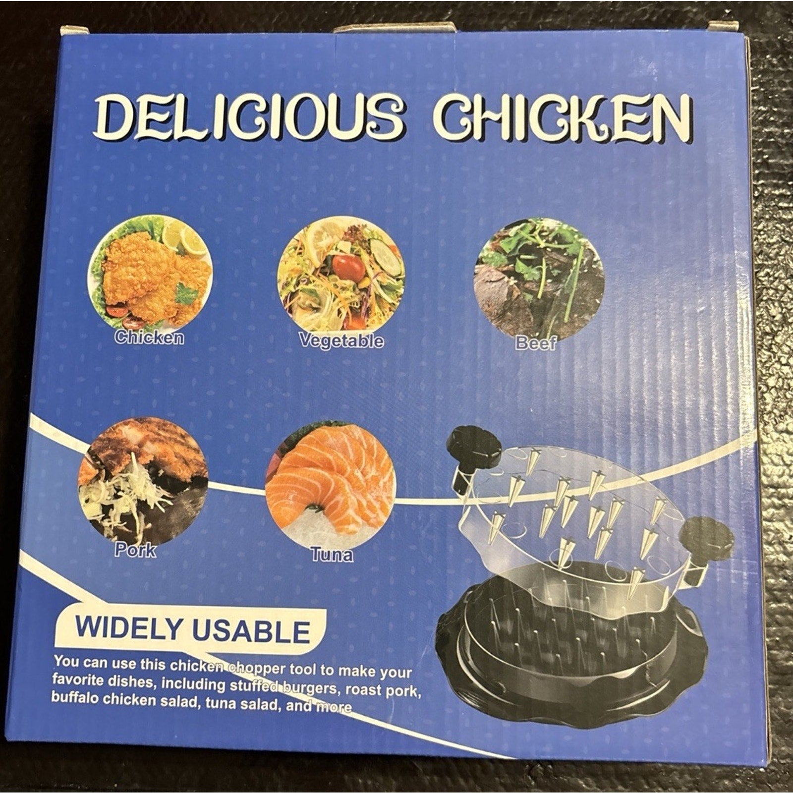 Meat Chicken Vegetable Fruit Fish Shredder Large Ergonomic Handles-New