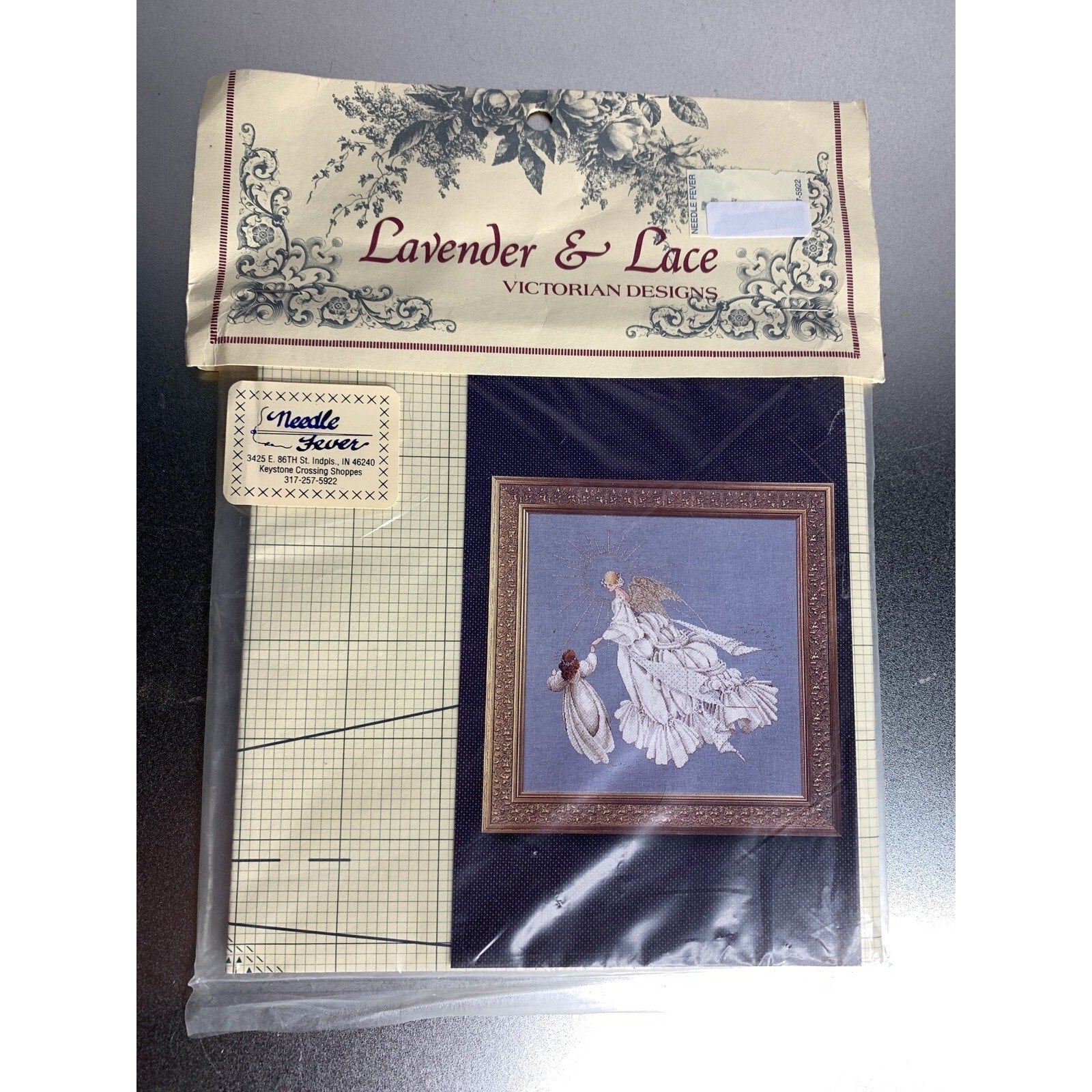 Angel of Mercy Cross Stitch Lavender & Lace 28 Marilyn Leavett Imblum Victorian