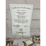 Bradford Editions Purr-fect Little Angels Ornaments (2) Princess & Chloe w/COA
