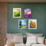 3x5 Picture Frames Set of 4 with Opening Size 2.6''x4.6'', Rustic Photo Frame