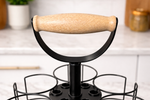 Lazy Susan Tumbler Organizer w/ Handle – Rotating Cup Holder for 20–40oz Tumblers