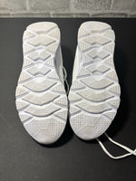 Mens 8.5 White Mesh Lace Up Walking Sneakers Lightweight Comfort