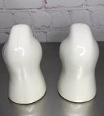 Vintage Ceramic Duck Head Salt & Pepper Shakers Large