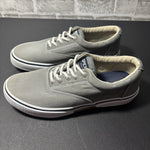 Sperry Top Sider Mens 8.5 Gray Canvas Low Top Sneakers 1772706