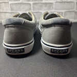 Sperry Top Sider Mens 8.5 Gray Canvas Low Top Sneakers 1772706