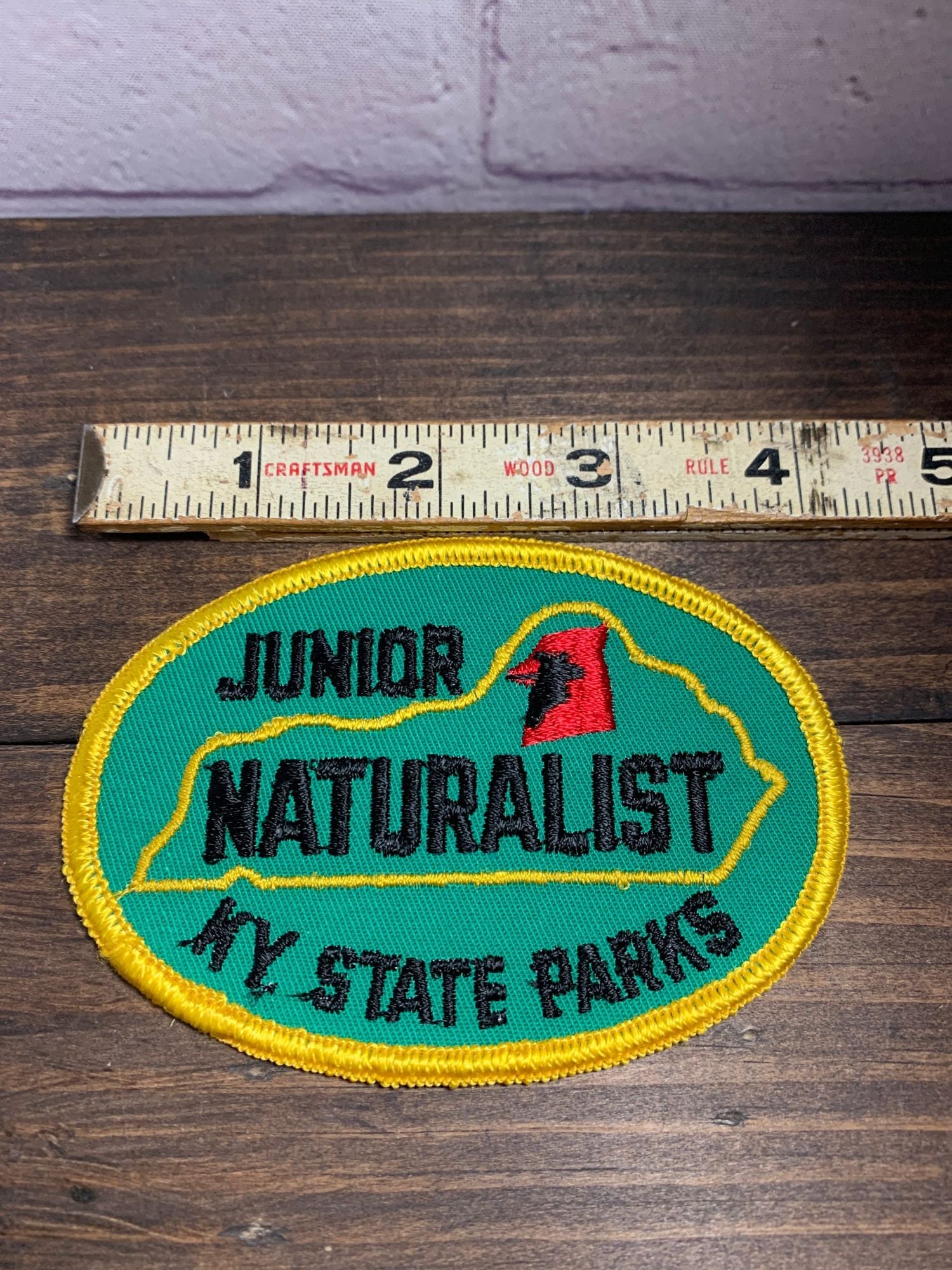 Junior Naturalist KY State Parks Patch, Cardinal, 4”