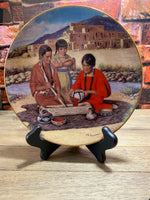 Preparing the Berry Harvest Collectible Plate Proud Indian Families The Hamilton Collection 1992