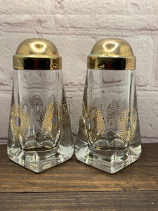 Vintage Anchor Hocking Glass Salt & Pepper Shakers, Diner Style - 1970s