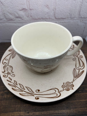 Vintage Royal China Countryside Teacup & Saucer