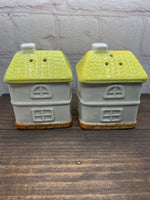 Vintage Ceramic House Home Salt & Pepper Shakers-Japan 1960s