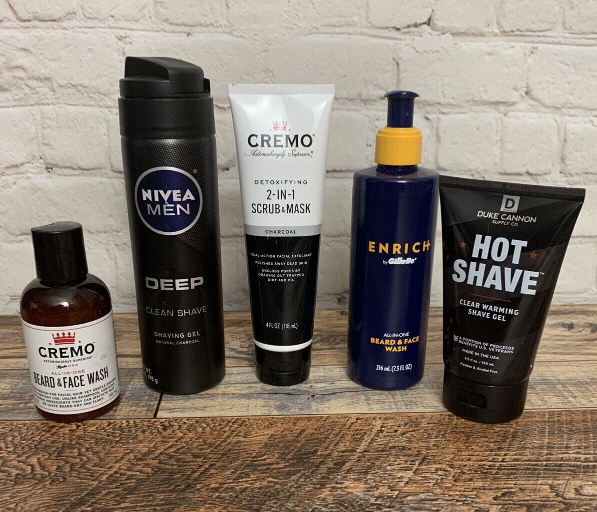 Shaving & Face Wash Creams/Gels for Men-Duke Cannon, Gillette, Nivea, Cremo-Lot