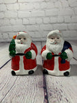 Vintage Handpainted Ceramic Santa Claus Salt & Pepper Shakers-1990's