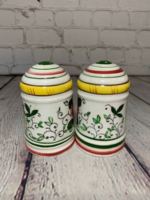 Vintage Ceramic Handpainted and Glazed Rooster Salt & Pepper Shakers- 1960’s Japan