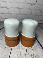 Vintage Ceramic Pottery Large Chef Hat/Head Salt & Pepper Shakers