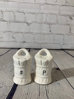 Vintage Ceramic Bale of Hay Salt & Pepper Shakers - Occupied Japan 1945-1952