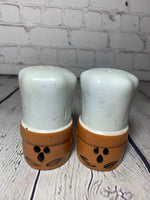 Vintage Ceramic Pottery Large Chef Hat/Head Salt & Pepper Shakers