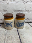 Vintage Pottery Home Sweet Home Salt & Pepper Shakers
