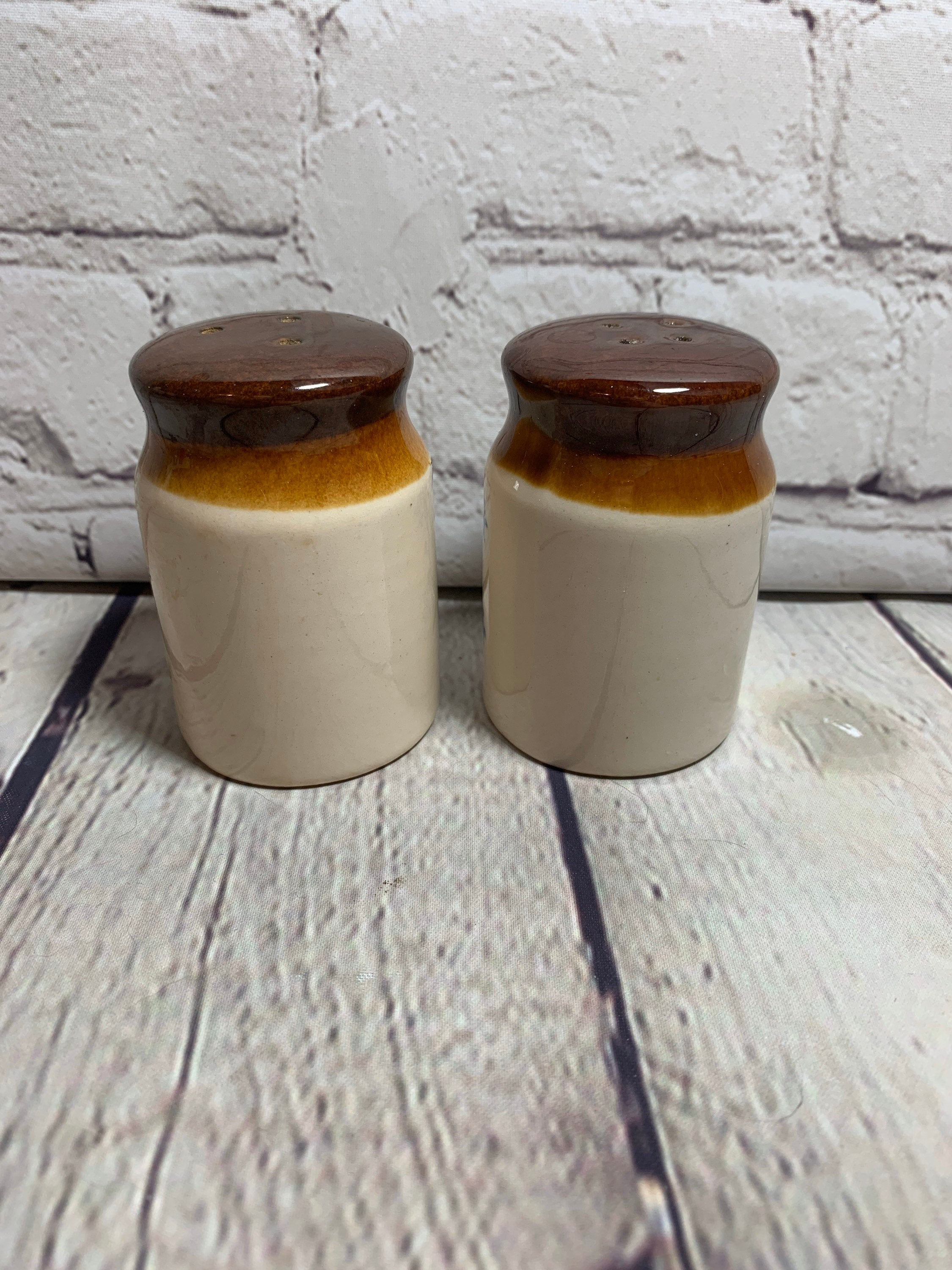 Vintage Pottery Home Sweet Home Salt & Pepper Shakers