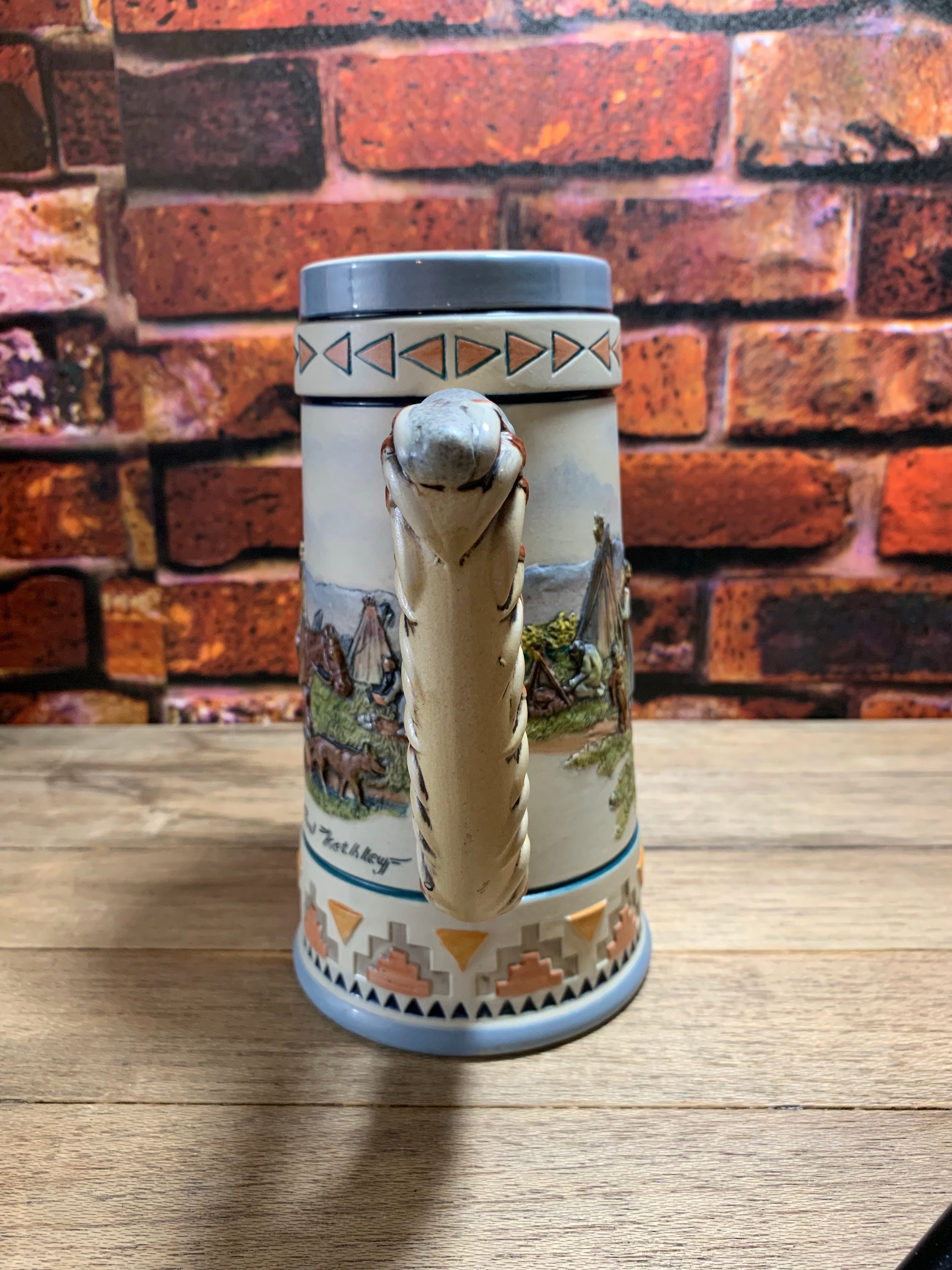 Vintage Fine Bisque Porcelain Beer-Stein The Story Teller by Paul Kethley