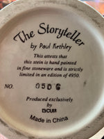 Vintage Fine Bisque Porcelain Beer-Stein The Story Teller by Paul Kethley