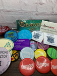 Vintage Lot of 20 Promotional & More Button Pin-back Badges 1984-2008