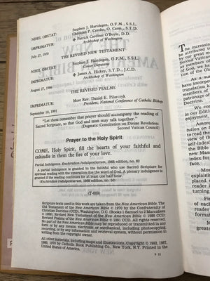 New American Bible - St Joseph Medium Size Edition 1992 (Hardcover)