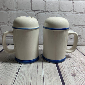 Vintage Ceramic  Home Cooking Mug Style Salt & Pepper Shakers- Japan